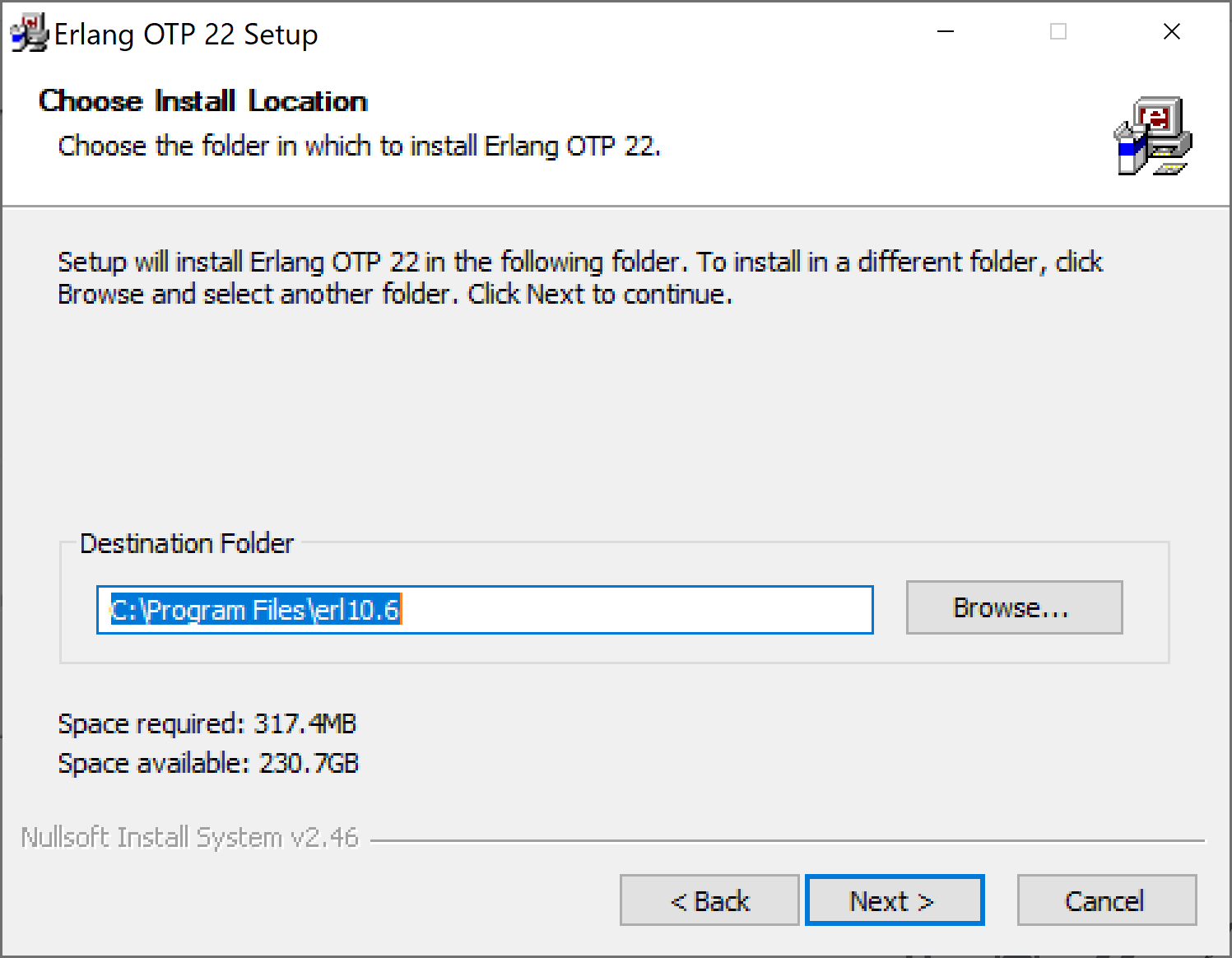 RabbitMq Windows Installer 2