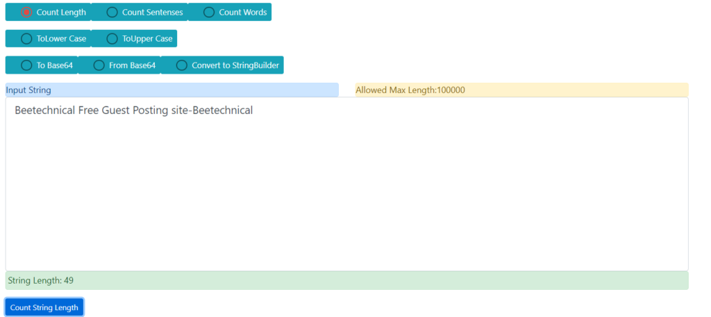 String Length Calculator